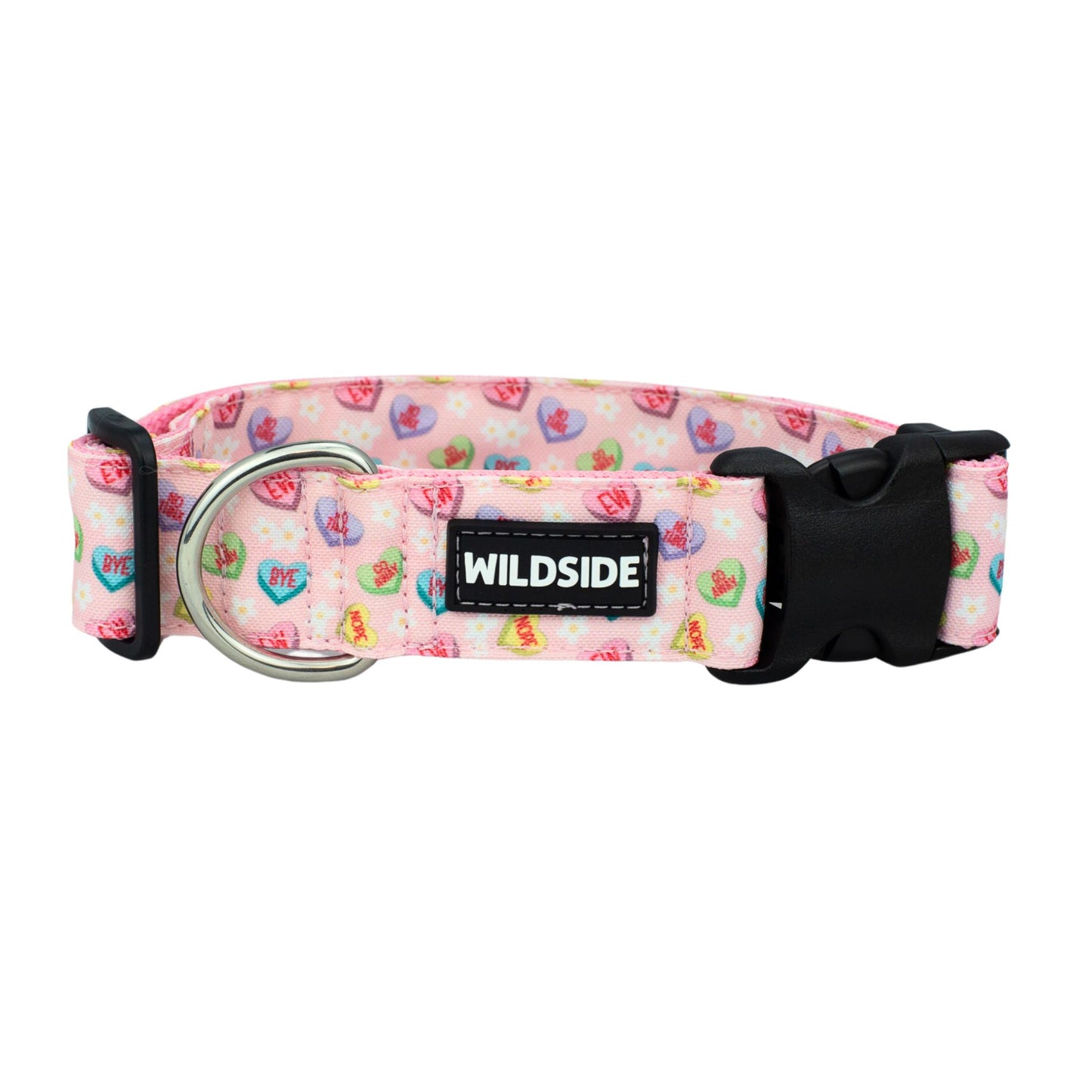 Anti Valentine Candy Hearts Durable Dog Collar