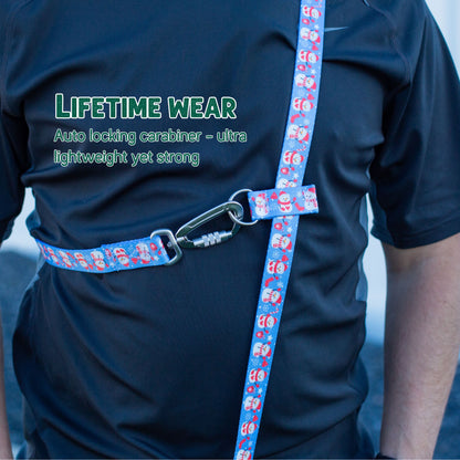 Cutesy Snowman Hands-Free Body Leash for Dogs — Lightweight, Adventure-Proof & Adjustable Holiday Dog Leash