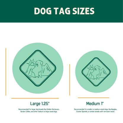 Blue Yeti on The Alps Custom Dog ID Tag
