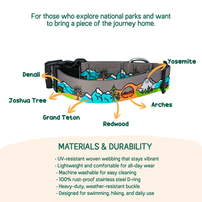 The Great National Parks Rust Proof Dog Collar