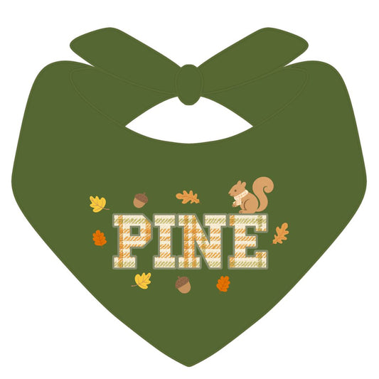 Fall Plaid Dog Bandana – Personalized Autumn Dog Bandana with Custom Name, Boy Version