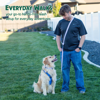 Cutesy Snowman Hands-Free Body Leash for Dogs — Lightweight, Adventure-Proof & Adjustable Holiday Dog Leash