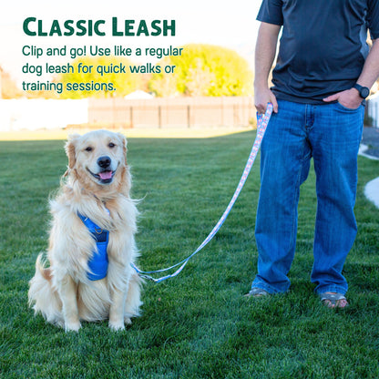 Cutesy Snowman Hands-Free Body Leash for Dogs — Lightweight, Adventure-Proof & Adjustable Holiday Dog Leash