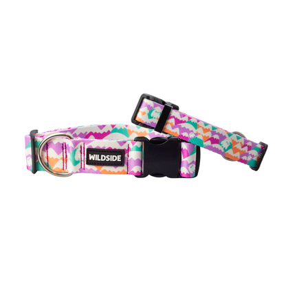 Yeti in the Alps (Purple Version) Rust Proof Dog Collar