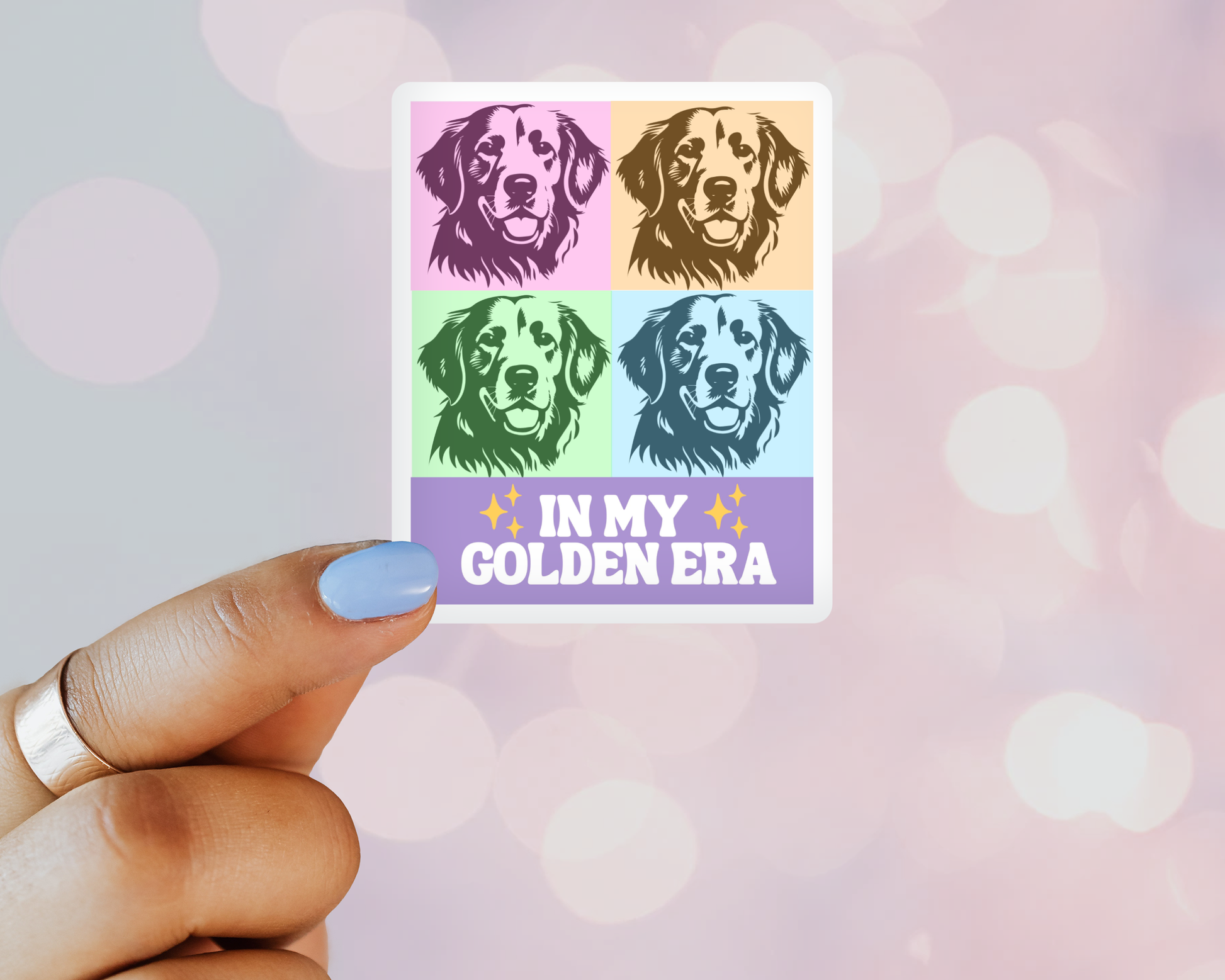 taylor swift era sticker , golden retriever gift 
