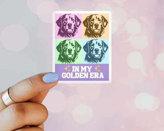 In My Golden Retriever  Era – Taylor Swift-Inspired Vinyl Sticker