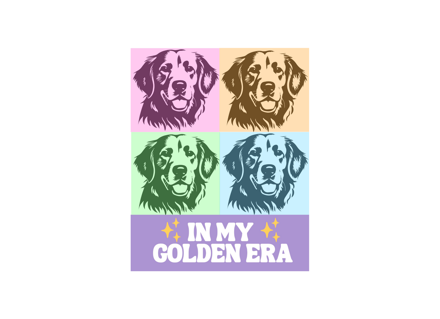 In My Golden Retriever  Era – Taylor Swift-Inspired Vinyl Sticker