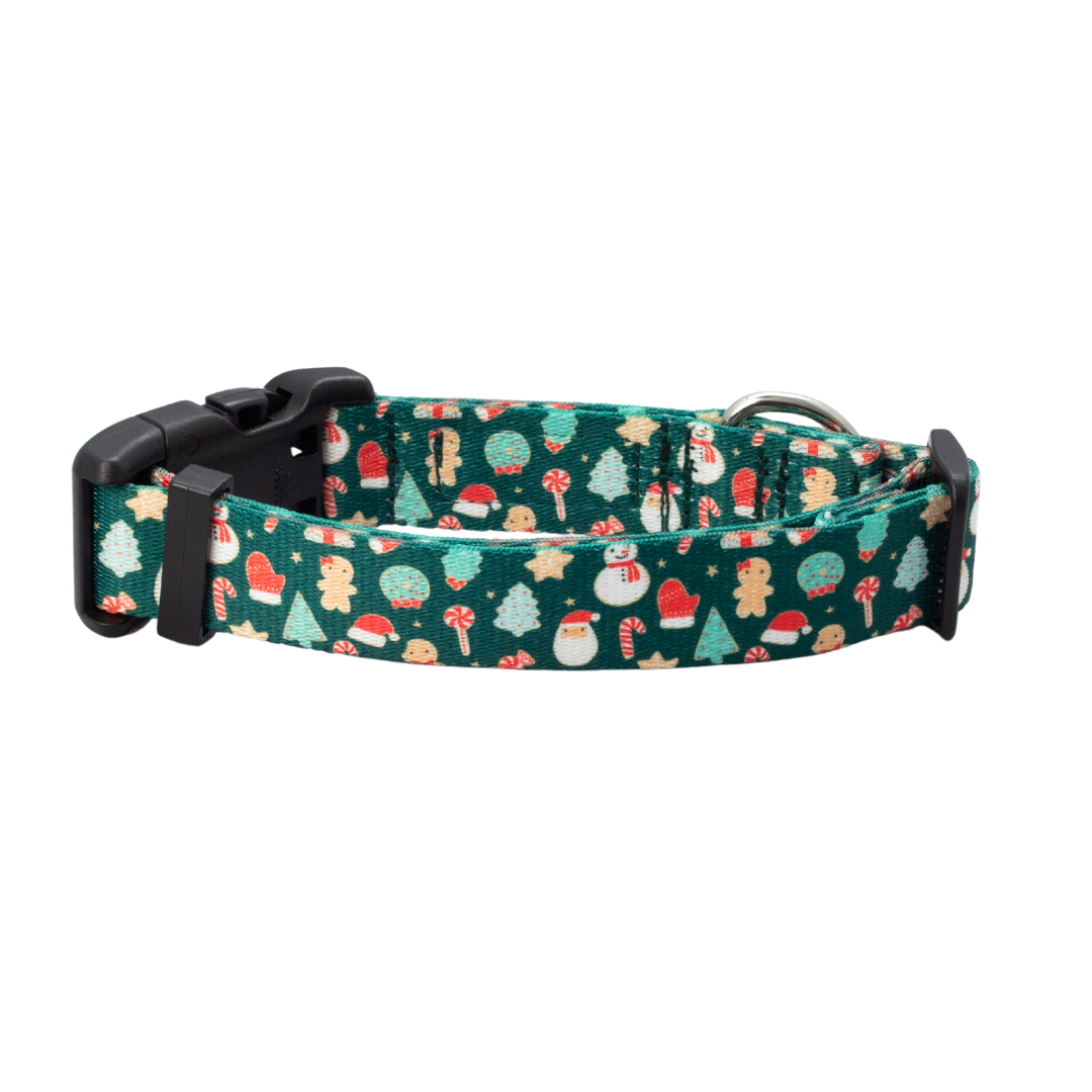 Christmas Cookies Rust Proof Dog Collar