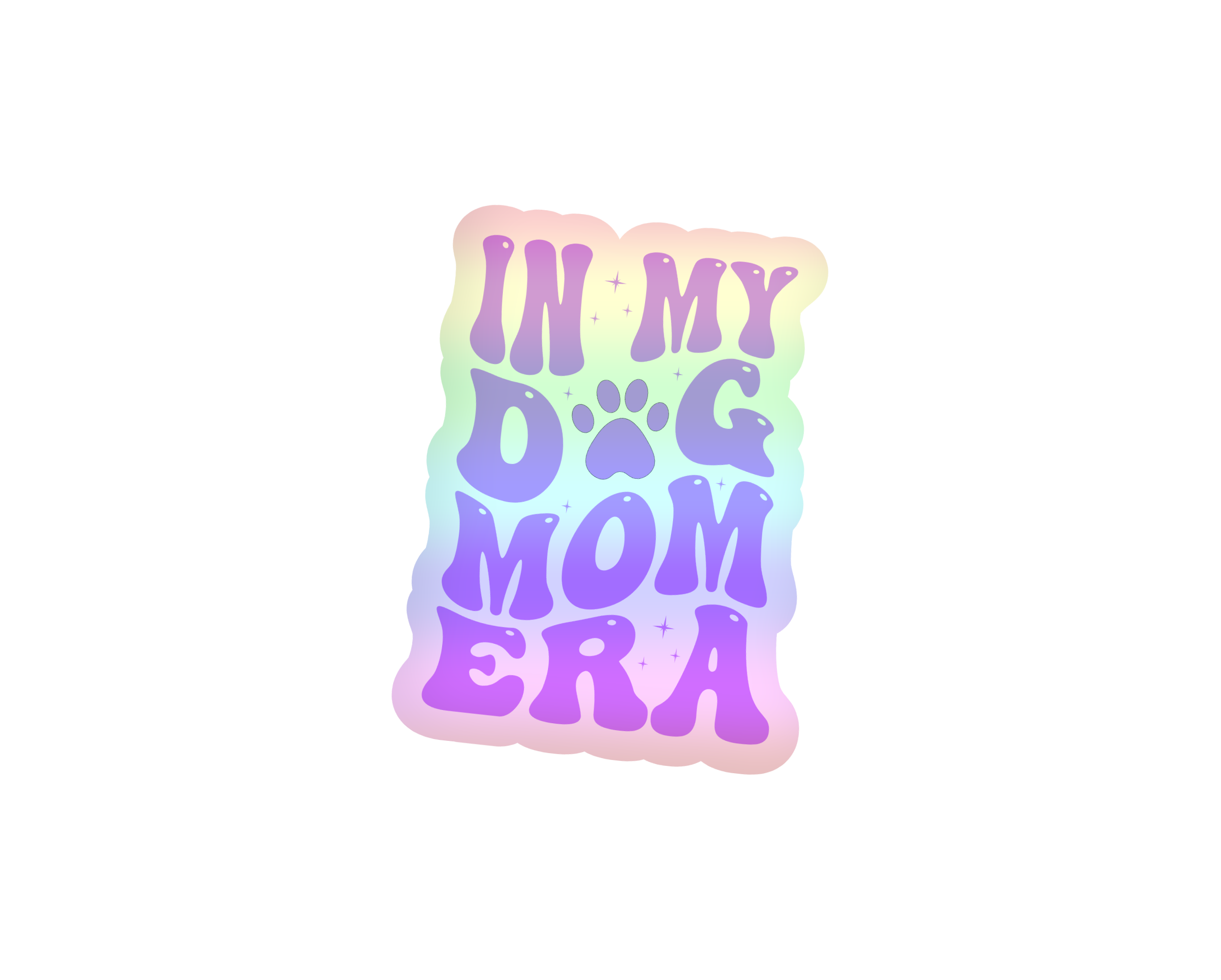 In My Dog Mom Era Holographic Sticker (Taylor Swift Inspired)