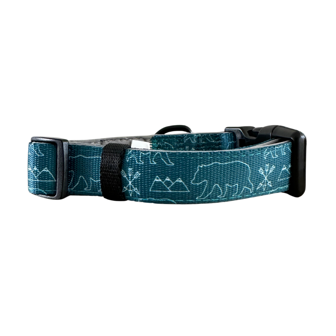 best padded dog collar, small padded dog collar, hiking dog collar