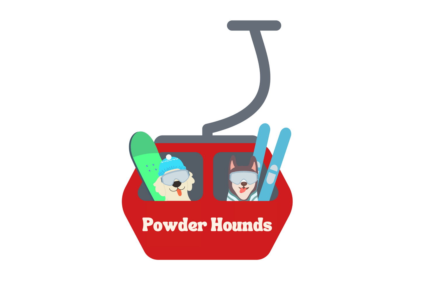 Powder Hounds Stickers