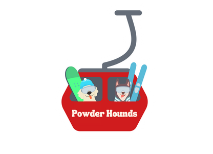 Powder Hounds Stickers