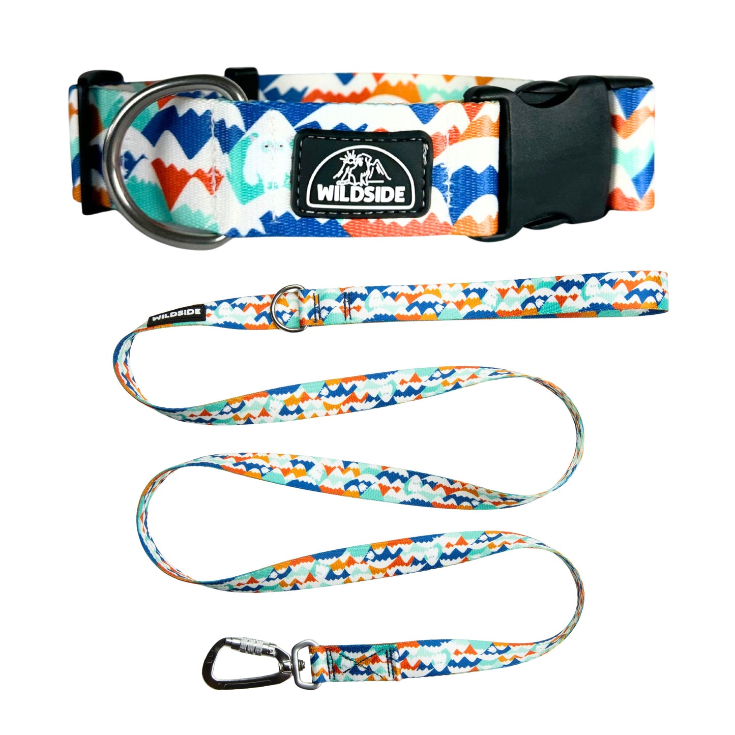 Blue Yeti Dog Collar and Leash Set (Rust Proof )