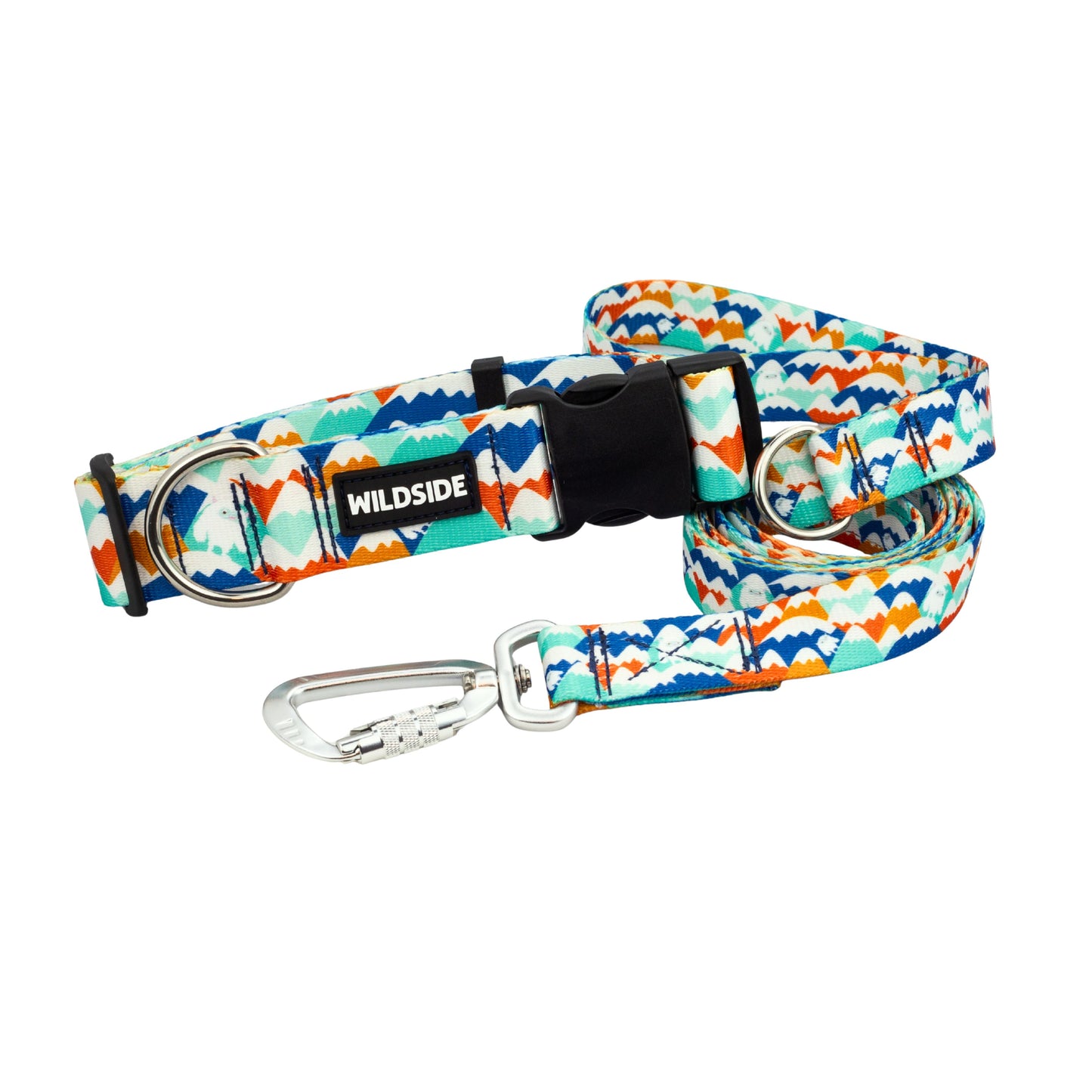 Blue Yeti Dog Collar and Leash Set (Rust Proof )