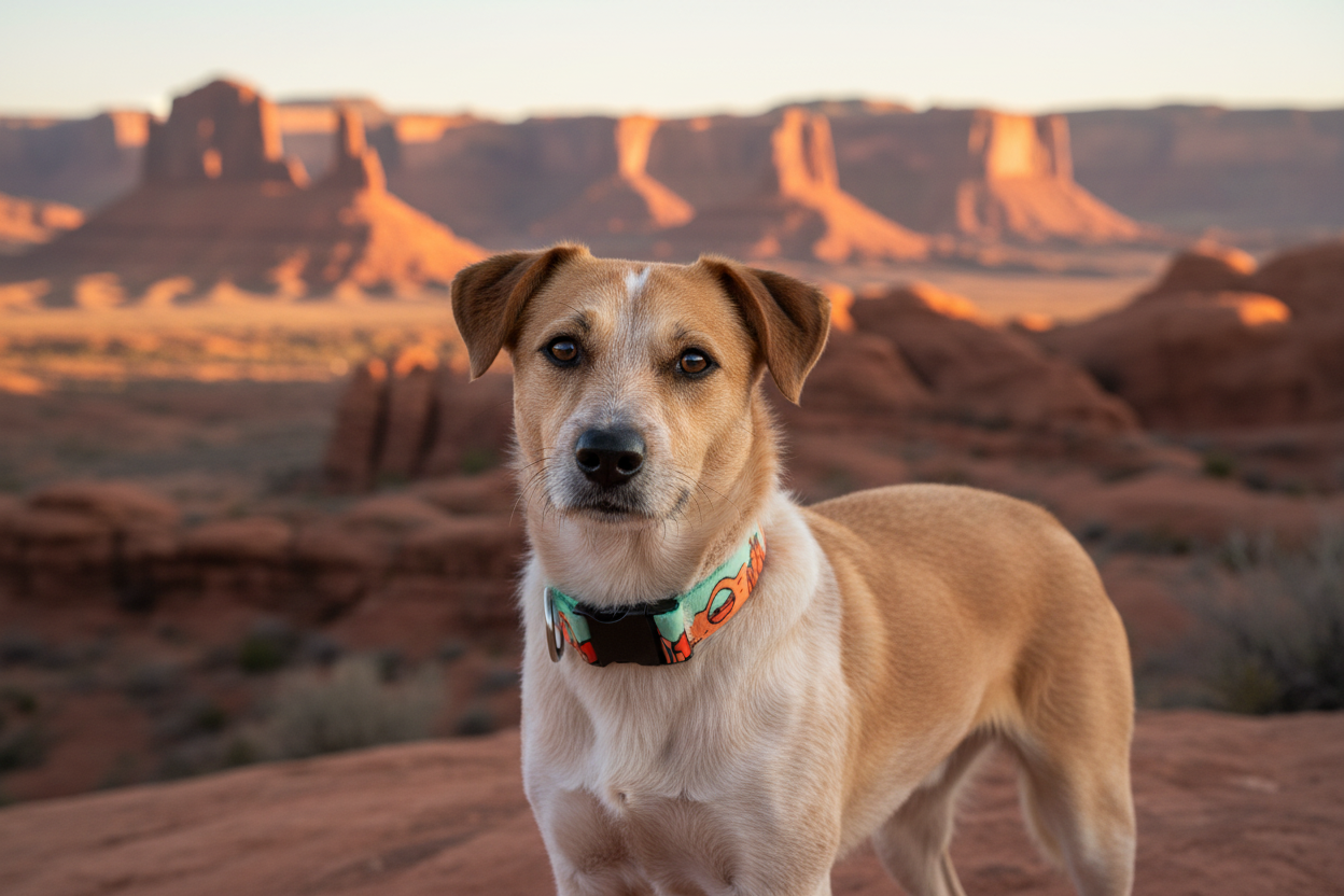 We Love Utah National Park Collar - Moab Desert