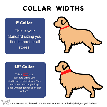Monstera Eco-Canvas Collar - Designs By Wildside 
