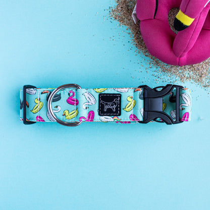 Rubber Duckie & Friends- Eco Canvas Collar (mint)