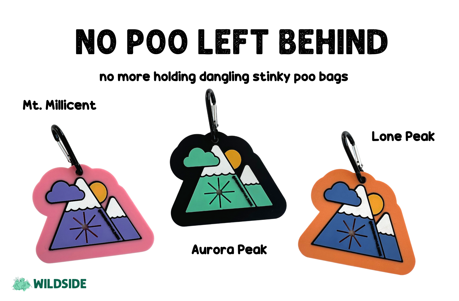 No Poo Left Behind Used Poop Bag Holder for Hiking Dogs