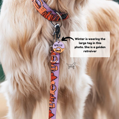 Reindeer Girl Custom Dog ID Tag