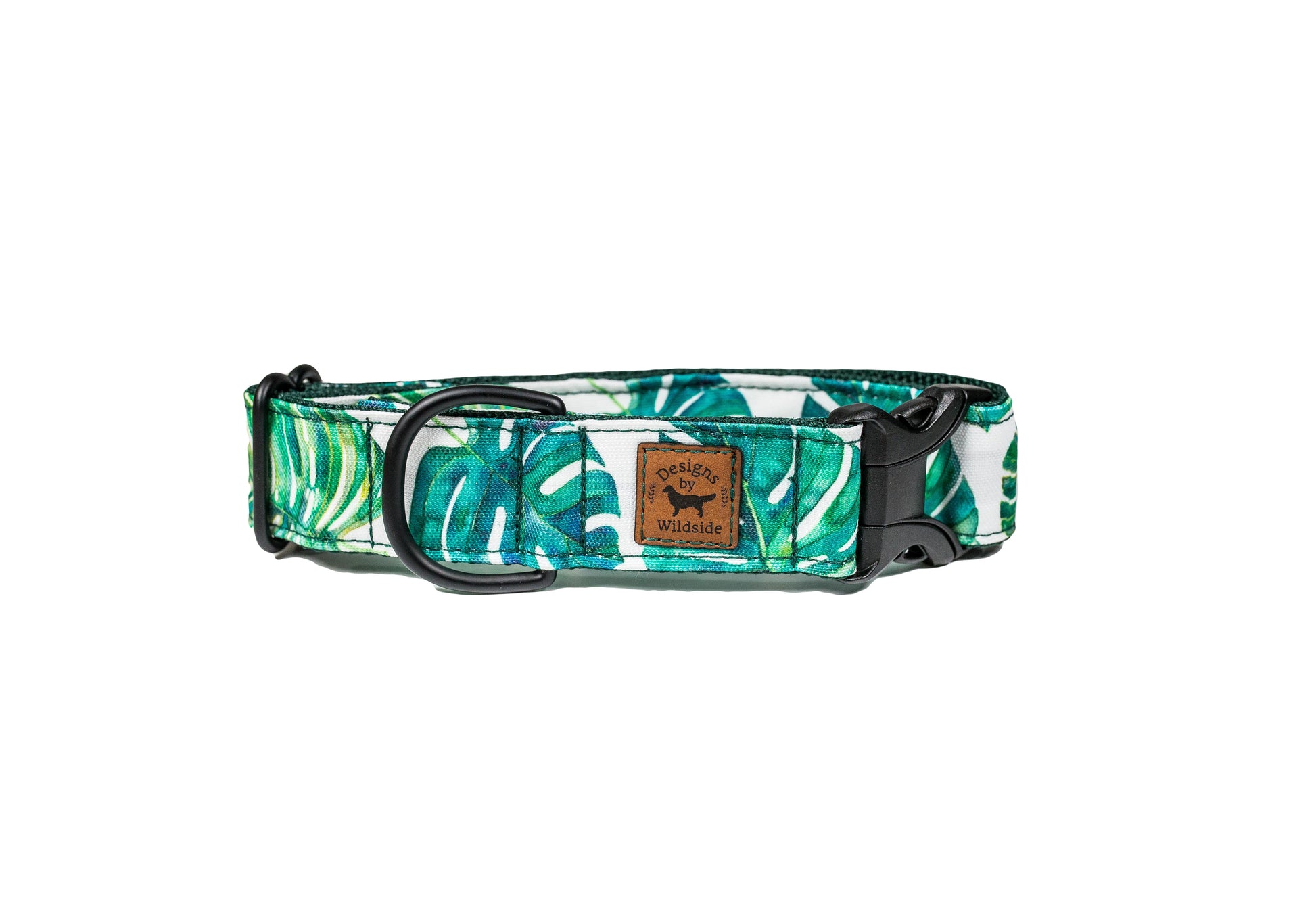 Monstera Eco-Canvas Collar - Designs By Wildside 
