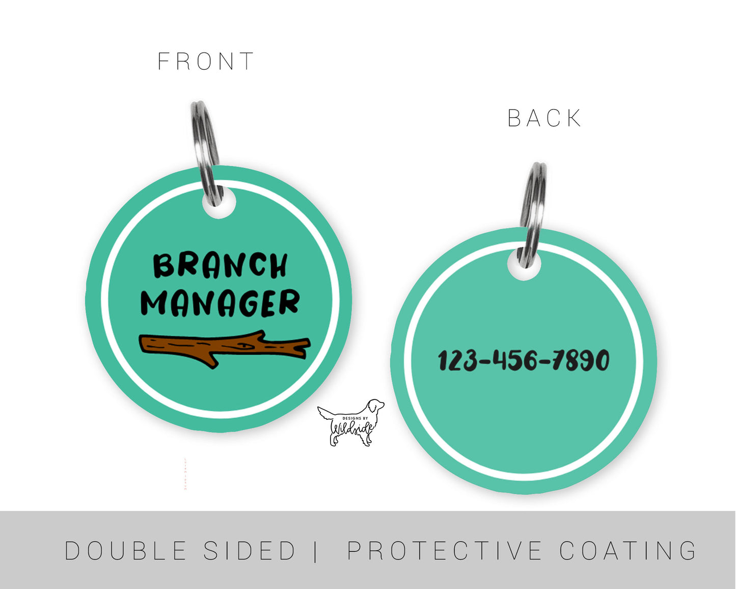 Branch Manager Custom Dog ID Tag
