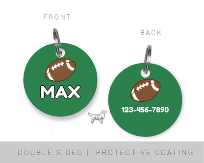 Football Custom Dog ID Tag