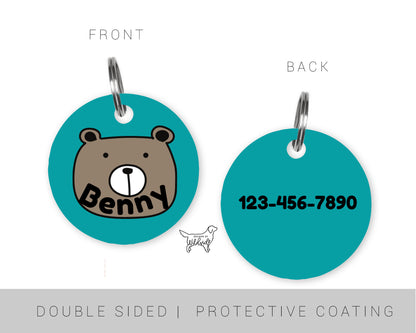 Teddy Bear Custom Dog ID Tag